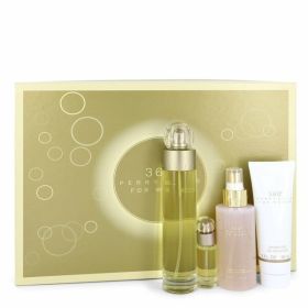 Perry Ellis 360 Gift Set - 3.4 Oz Eau De Toilette Spray + 4 Oz Body Mist + 3 Oz Shower Gel + .25 Mini Edt Spray -- For Women